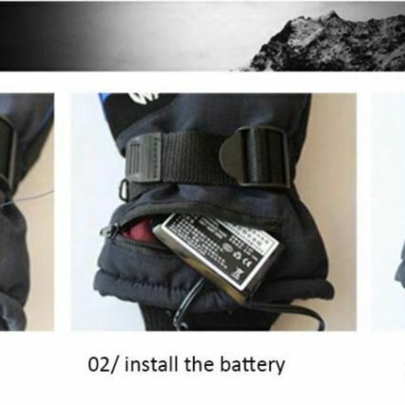 Men's Large Heated Gloves W/Rechargeable Batteries - Picture 6 of 7